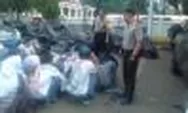 Berlebihan Dalam Rayakan Kelulusan, Puluhan Siswa Diamankan Petugas Polres Serang Kota