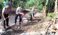 Tanamkan Kesadaran Lingkungan, Polsek Panggarangan Ajak Masyarakat Bakti Sosial
