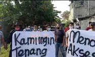 Lahan Diserobot, Puluhan Warga Demo Pengembang Perum Puri Stadion