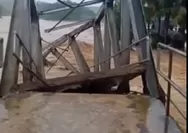 Hujan Lagi Sungai Cimadur Meluap, Jembatan Permanen Cimangak- Bayah Timur Putus