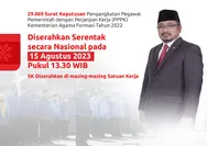 PPPK Kemenag Segera Terima SK Bulan Ini 15 Agustus 2023, Diserahkan Serentak!