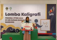 UIN Raden Fatah Palembang Tambah Medali Emas Cabang Kaligrafi Kontemporer Di Pesona I PTKN 2022