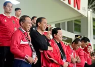 JADI SAKSI Mata Perjuangan Skuad Garuda, Presiden Jokowi Apresiasi Kinerja Pemain Timnas Indonesia U-23
