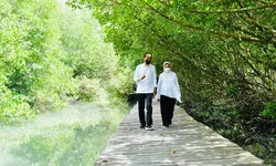 Romantisnya Presiden Jokowi dan Ibu Negara Iriana Menikmati Keindahan Taman Hutan Raya Ngurah Rai di