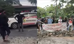 Ambulans Dari Morowali Dipaksa Putar Balik  Usai Jalan Trans Sulawesi Luwu Dicor Massa