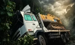 Truk Muat Ekskavator Gagal Taklukkan Tanjakan Morowali, Terperosok di Perbatasan Sulteng-Sultra