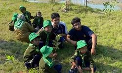 Kemah Hizbul Wathan di Pantai Pasir Putih Rembang