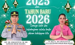 Kapolsek Dolok Masihul Sampaikan Ucapan Selamat Tahun Baru 2026
