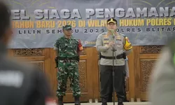 Apel Siaga Malam Tahun Baru 2026, Sinergitas TNI - Polri Jamin Keamanan Kabupaten Blitar