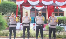 Polres Langkat Gelar Upacara Kenaikan Pangkat Perwira, Bintara dan PNS TMT 1 Januari 2026