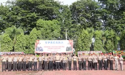 99 Personel Polres Langkat Naik Pangkat, Mulai dari Bintara hingga Perwira
