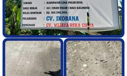 Baru dibangun, Jalan Pemukiman Jorong Tanjung Monti Sungai Beringin sudah rusak