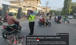 Sat Lantas Polres Langkat Hadir di Pagi Hari, Pastikan Arus Lalu Lintas Aman dan Lancar
