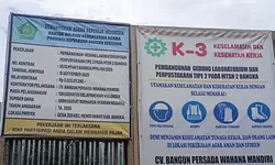 CV Bangun Persada Wahana Mandiri Disorot, Proyek MTSN 2 Bangka Tak Rampung Sesuai Kontrak