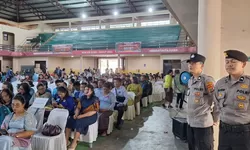 Perayaan Natal Bersama Bimas Kristen Kemenag Sumut Berlangsung Aman dan Kondusif di Stabat