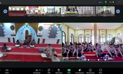 Personel Polres Tanjung Balai Ikuti Kegiatan Binrohtal Perkuat iman dan Mental