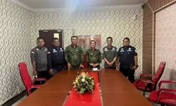 Ketua Pengadilan Lubuk Pakam Indrawan, SH.MH menerima Kunjungan Time Bidkum Deliserdang Sehat   