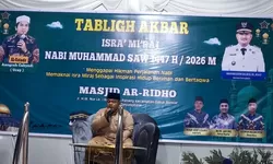 Polres Tanjung Balai Hadiri Peringatan Isra Mi'raj di Masjid Ar-Ridho