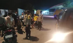 Polsek Padang Tualang Gelar Patroli Blue Light, Cegah Geng Motor dan Kejahatan Jalanan