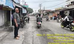 Polres Tanjung Balai Gelar Strong Point Antisipasi Macet di Titik Rawan Macet Pada Pagi Hari