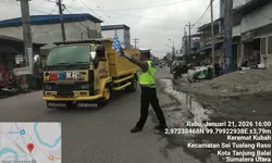 Sat Lantas Polres Tanjung Balai Gelar Patroli Sore di Titik Rawan