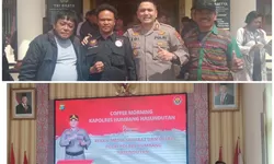 Kapolres Humbahas Gelar Coffee Morning Bersama Insan Pers