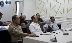 Pemko Tanjungbalai Ikuti Zoom Meeting Bersama Kemendagri