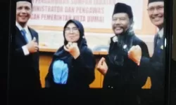 Walikota Dumai Melantik Pejabat di Lingkungan Dinas Pekerjaan Umum Kota Dumai Dalam Hal Ini Diwakili Oleh Sekretaris Kota Dumai Fahmi Rizal.