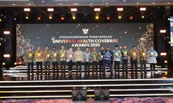 Wako PSiantar bersama BPJS) Kesehatan Cab.Psiantar meraih Penghargaan UHC Award Tahun 2026.
