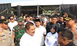 Polres Langkat Amankan Kunjungan Kerja Menteri Imigrasi dan Pemasyarakatan RI di Tanjung Pura.