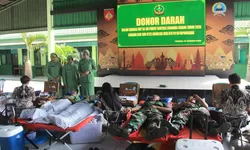 Peringati HUT Ke -80, Persit Kodim Sragen Tebar Cinta Melalui Donor Darah