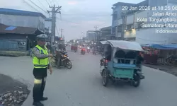 Cegah Balap Liar dan Kejahatan Jalanan, Sat Lantas Polres Tanjung Balai Laksanakan Patroli Sore
