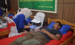 Anggota Kodim 1014/Pbn Berperan Aktif Sukseskan Donor Darah HUT ke-80 Persit KCK