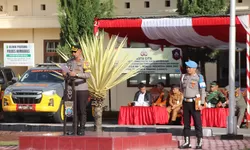 Polres Humbang Hasundutan Gelar Apel Operasi Keselamatan Toba 2026