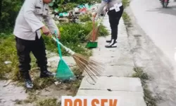 Tindak Lanjuti Instruksi Presiden Prabowo, Polres Tanjung Balai Gelar Kurve Kebersihan Mako