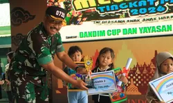 Kodim 0725/Sragen bersama Yayasan Kartika Jaya gelar lomba mewarnai