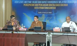 Wako Pematangsiantar Diwakili Sekda menghadiri High Level Meeting dan Rakorwil