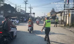 Sat Lantas Polres Tanjung Balai Gelar Patroli Sore di Titik Rawan
