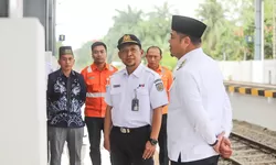 Wabup Batu Bara bersama Kadiv Regional Resmikan Stasiun KA Lima Puluh