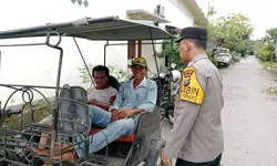 Bhabinkamtibmas Polsek TBU Ajak Jaga Kamtibmas dan Tertib Berlalu Lintas