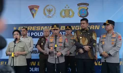 Kapolres Tanjung Balai Hadiri Kunjungan Kerja Kapolri di Mapolda Sumut