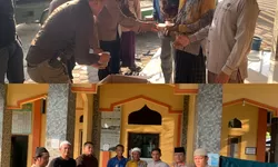 Polres Tanjung Balai Bagikan Ratusan Cup Takjil ke Sejumlah Mesjid