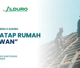 Promedia Group dan Alduro Ganti Atap Rumah Wartawan Gratis, Perangi Sampah Sambil Tingkatan Kenyamanan Hunian Jurnalis