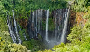 Lihat Tirai Bening, Keindahan Air Terjun Tumpak Sewu