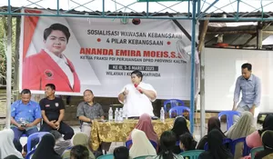 Datang ke Makroman, Anggota DPRD Kaltim Ananda Emira Moeis Sampaikan 4 Konsensus Wawasan Kebangsaan