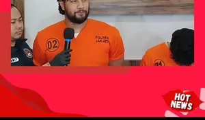 Ini Gelagat Polisi ketika Artis Amar Zoni Konfrensi Pers Penangkapannya Terkait Narkotika