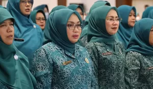 Hadiri Rakorda PKK Jabar, Plt Ketua TP PKK Kota Bekasi Wiwiek Hargono Tri Adhianto bakal Fokus Hal Ini