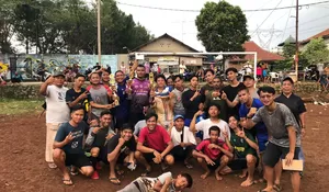 Turnamen Sepakbola RW8 Bojongsari Baru Depok Meriah