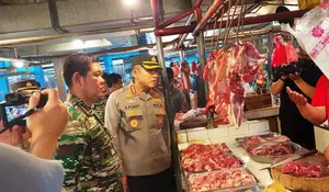 Polrestro Depok Bareng Kodim 0508 Keliling Pasar, Harga Aman Penimbun Pangan Diwanti-wanti
