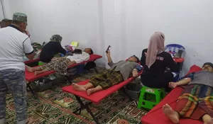 Ramadan, Warga Jonggol dan Klapanunggal Antusias Donorkan Darah ke PMI Kabupaten Bogor